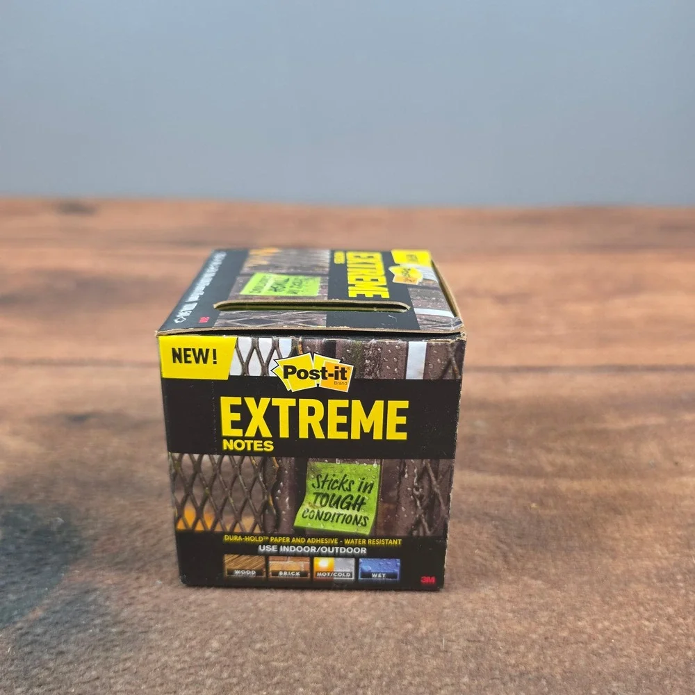 Post-it Extreme Notes 12 Pads 3x3 Multi-Color New Water Resistant 540 Sheets